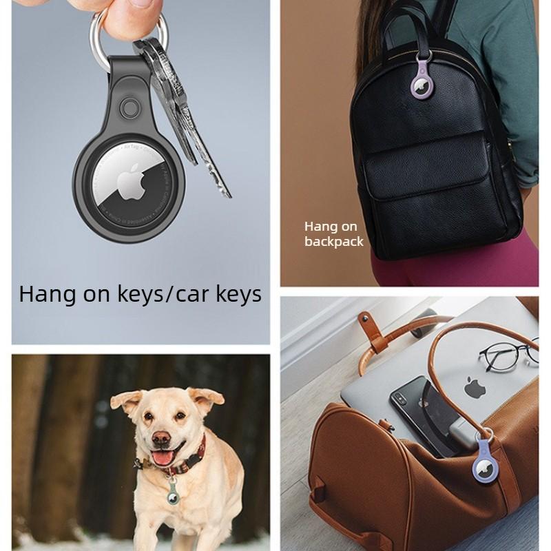 Suitable for Apple Airtag2 Protective Cover Locator Silicone TPU Anti-lost Device Keychain
