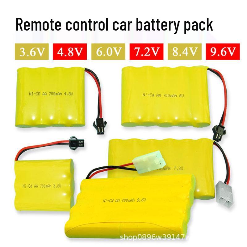 Rechargeable Battery Pack for Remote Control Toy Cars - 3.6V, 4.8V, 6V, 700mAh - Toy Accessories
