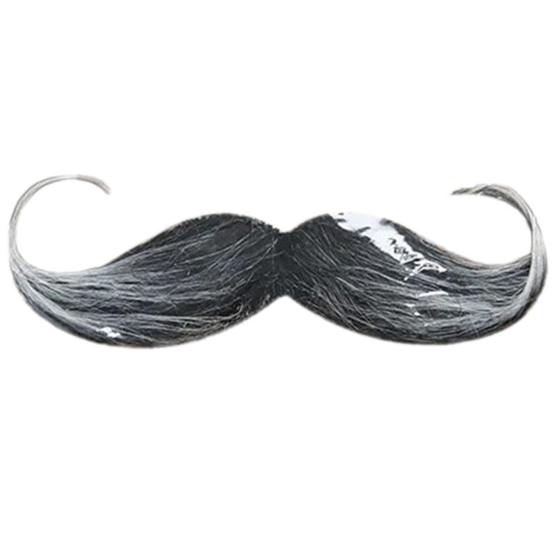 1-48Pcs Fake Beards Mustaches Set Self Adhesive Beard Mustaches Halloween Cosplay Costume Accessories for Women Men