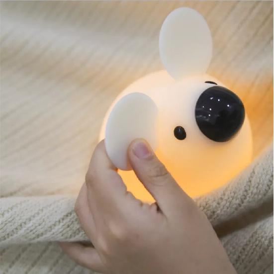 Hot Sale Soft Silicone Animal Night Light Bedroom Beside Cute Lamp Creative Mouse Led Night Night For Baby Kids