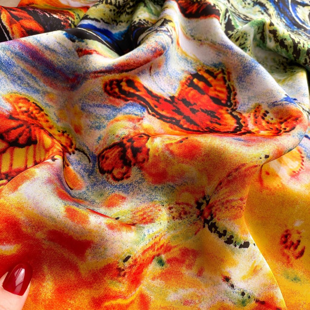 Hochwertige, luxuriöse Seidenschals, Stirnband, Schals, Halstuch für Damen, Ketten-Seidenschal, dekorativer Schal für Damen