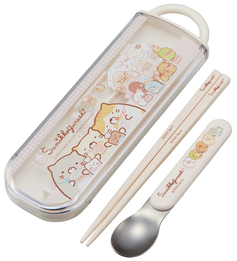 

Skater Antibacterial Chopsticks and Spoon Sumikkogurashi Sweets Made in Set, Shop, Japan, CCA1AG-A