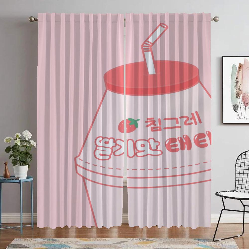 Milch Moderne Wohnzimmer Vorhänge für Kamera Küchenvorhänge 2 Stück Tüll für Schlafzimmer Jalousien Fenster Vorhang Raumteiler Verdunkelung