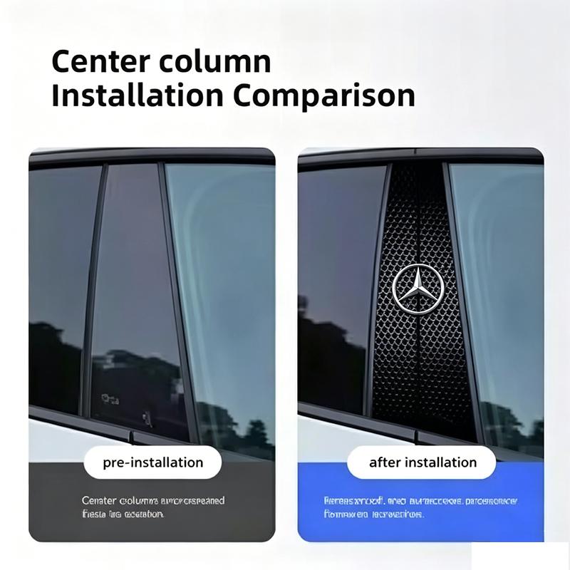 Car Center Column Stickers B-pillar Decals For Mercedes Benz W203 W204 W205 W212 W213 W176 W177 W246 X156 X253 W222 W223 W117 QS4