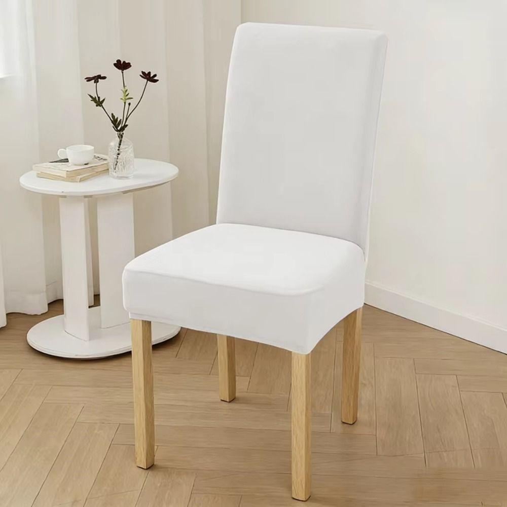 Thickened Plush Chair Cover Velvet Chair Protector Washable Elastic Chair Slipcover Restaurant
