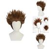 Cosplay Wig Brown Short Hair With Hightemperature Silk For Scene Role Play