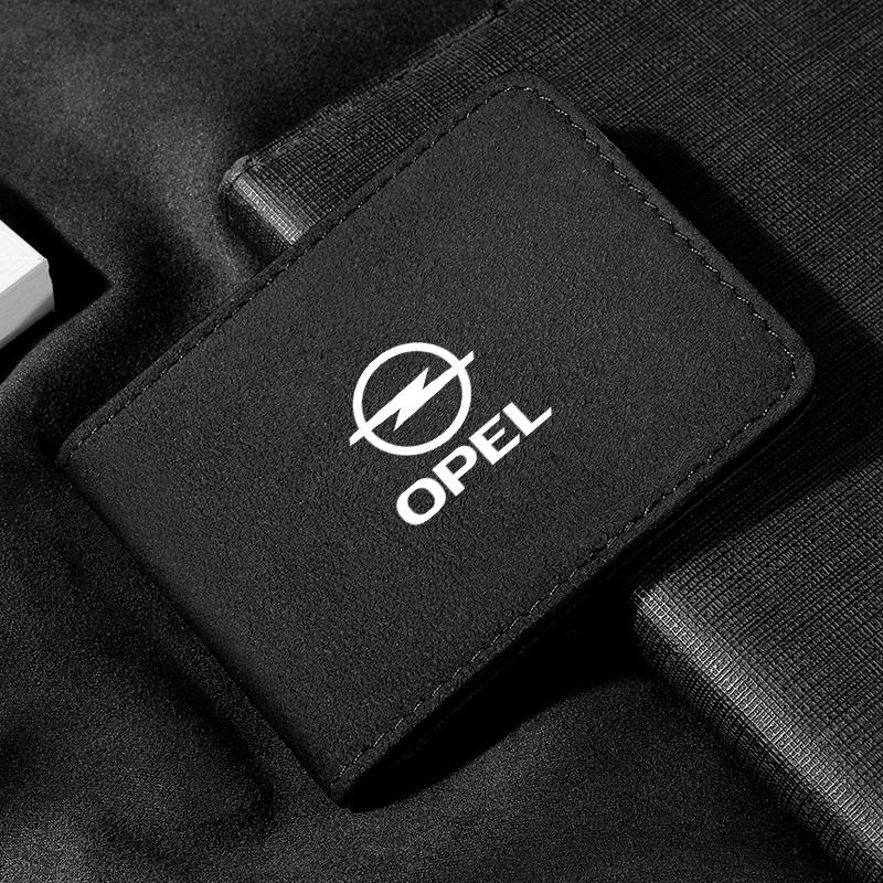 

Car Driver License Wallet Holder Business Credit Card Cover Purse Bag For Opel Corsa Astra Insignia Vectra Zafira Meriva Mokka чёрный