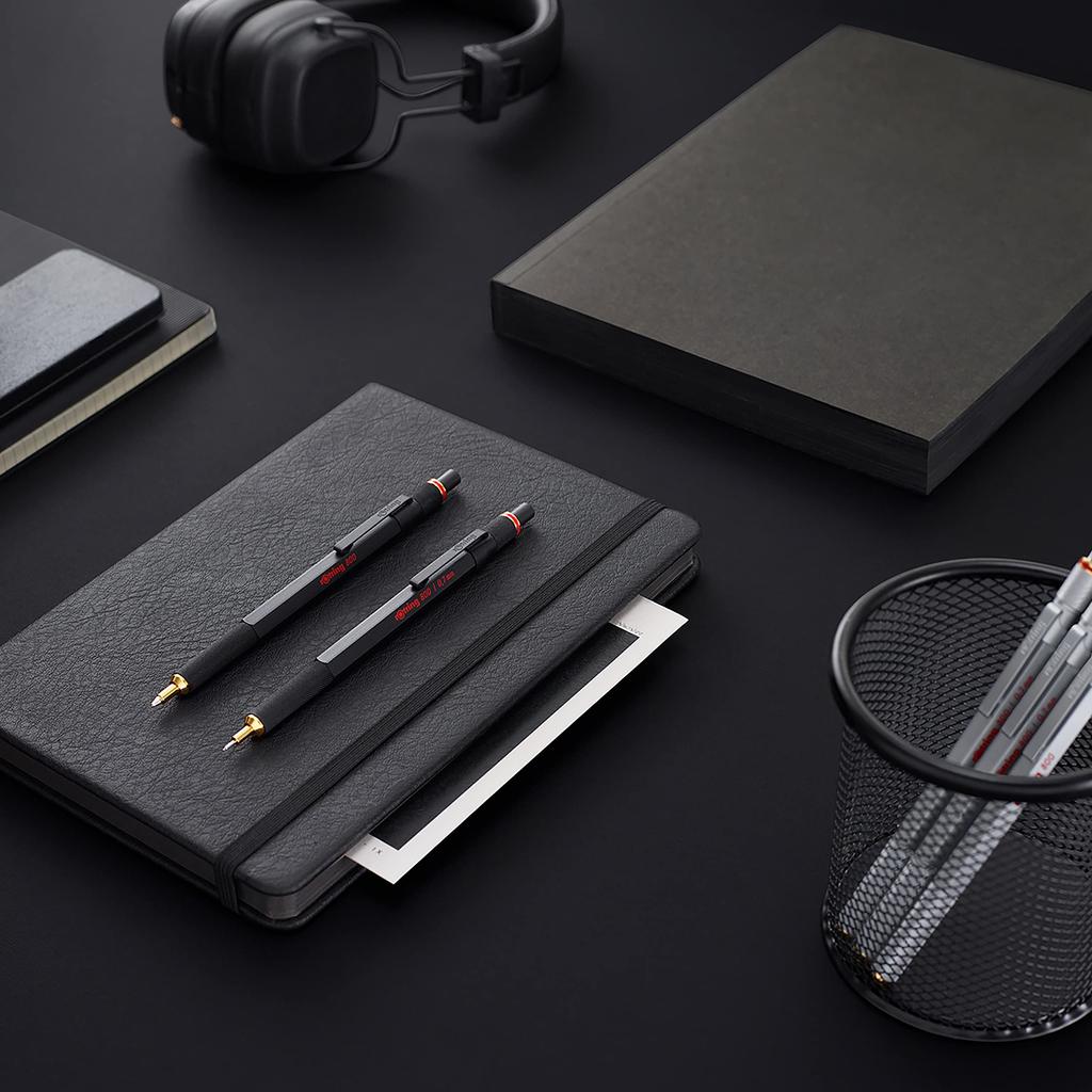 Rotring ROTRING800 Black Mechanical 1904447 Imported Pencil, 0.5mm, Twist-Type Push-Button, (Genuine Product)