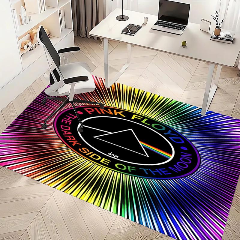 Rock Band P-Pink F-Floyd Print Area Rug - Soft,Washable Non-Slip Indoor Mat,Living Room,Home Office Decorative Rug