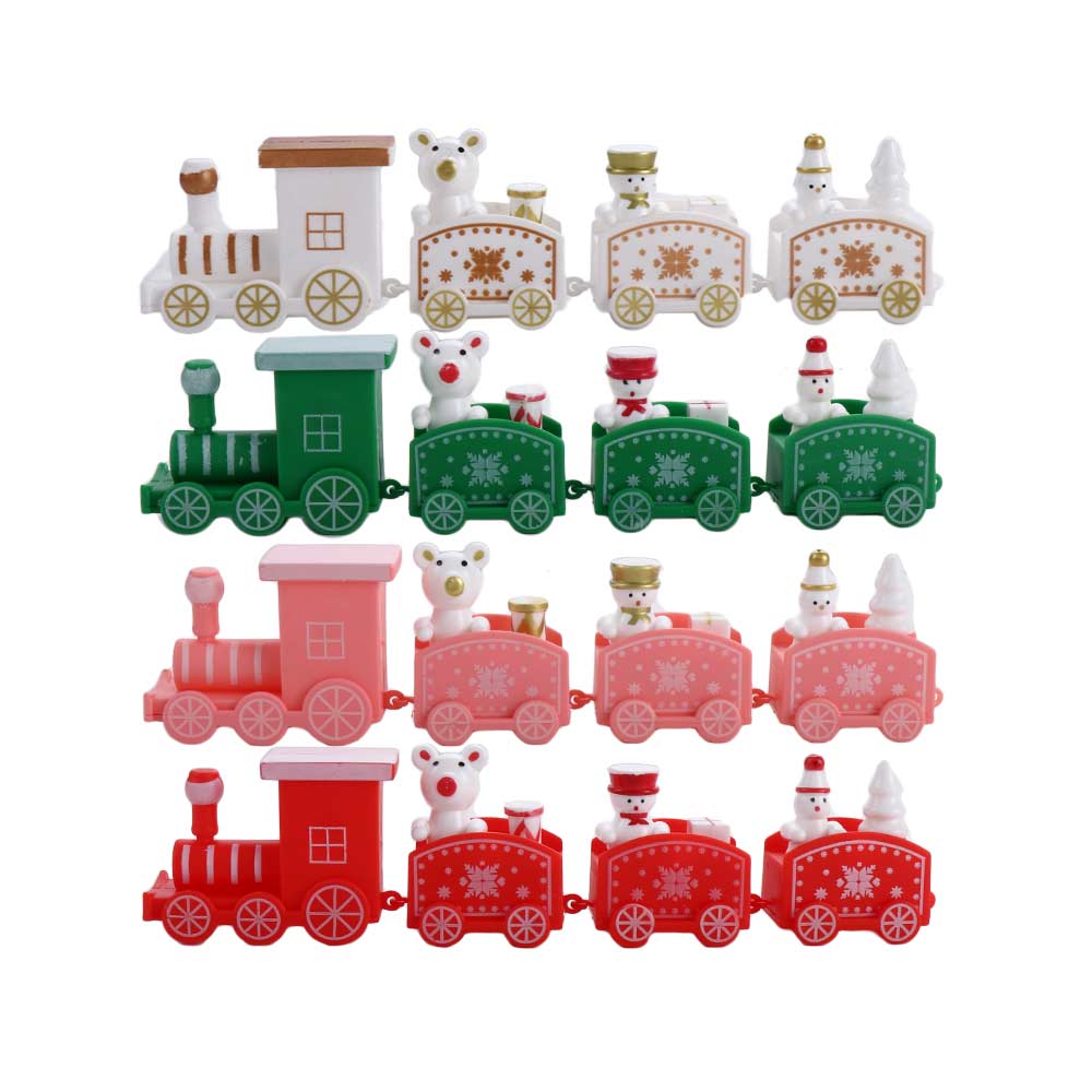DIY Children's Toys Christmas Decoration Window Ornaments Train Christmas Ornament Home Decoration