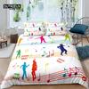 Home Living Luxury 3D Music Dance Bedding Set Comfortable Duvet Cover Set Kids Bedding Set Queen and King EU/US/AU/UK Size
