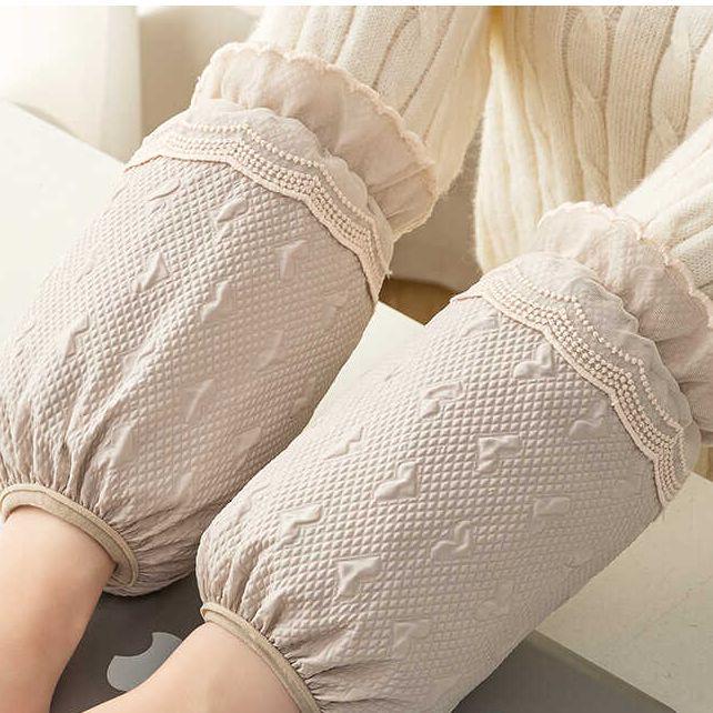 Women's White Lace Waterproof Sleeves - Anti-Fouling, Autumn/Winter Style