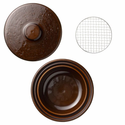 Nagatanien Roast Earthenware Pot (Serves 2-3 People), Direct Heat Compatible, Can Be Boiled Dry, NCK-87