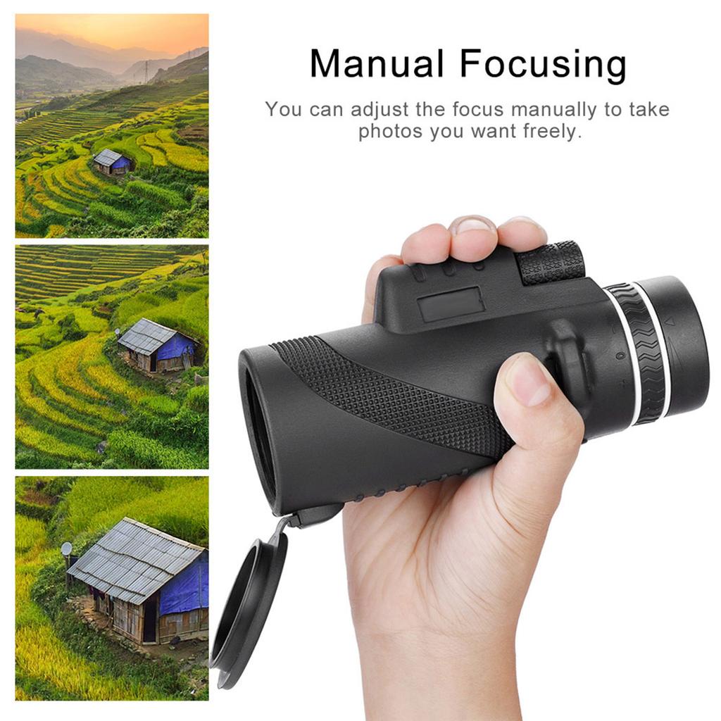 Monocular Telescope 8x Zooming Manual Focusing Night Vision Phone Monocular Telescope