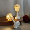 LED noční světlo jemná teplá záře bez blikání na baterie retro styl LED stolní lampa noční světlo dekorace