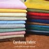 Solid-Color Ribbed Corduroy Jacket and Shirt-Smock in Silk Fabric