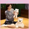 West White Highland Terrier With Scarf Plush Toy Stuffed Animal Decoration Doll