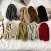 Winter  Solid Color Narrow Long Scarf Female Korean Version Knitted Woolen Scarves Women'S Imitation Cashmere Mohair Scarf