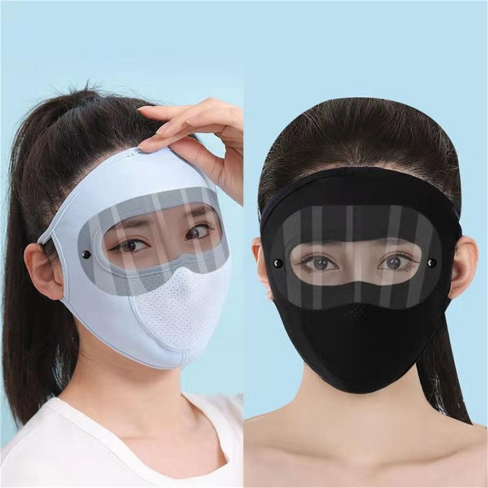 Durable Dustproof Sumer Anti-sunburn Cycling Eye Protection Face Mask with Goggles Mouse Masks