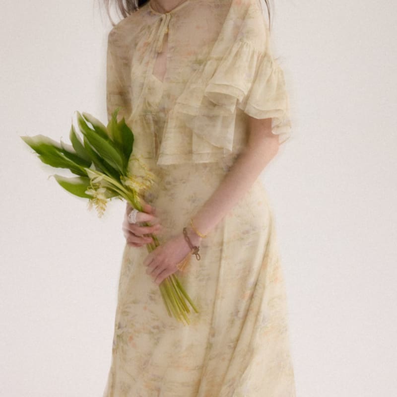 Seitdem Everbloom Chiffon Cape