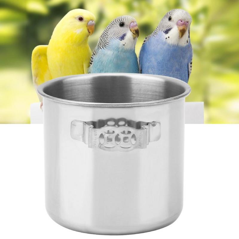 Buy Bird Cage Food Water Feeder Bowl Parrot Feeding Cups Cage Food