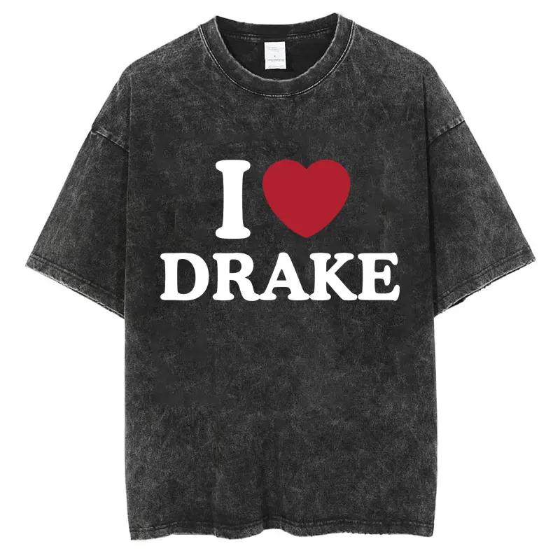 Rapper Drake Album Honestly Nevermind Graphic T Shirts Mens Womens Trend Hip Hop Loose Tshirt Fashion Vintage Washed Tshirts