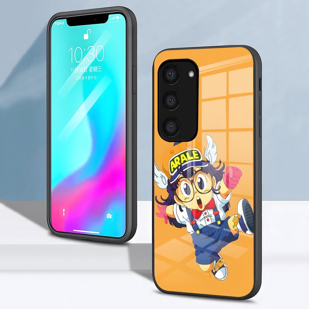 

Dr-SlumpS-AraleS Phone Case For Samsung S26 S25 S24 FE S23 S22 S21 Plus S20 Ultra Note20Ultra Black Glass Cover Galaxy S20