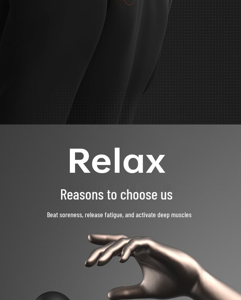 Rechargeable Electric Muscle Massager Gun for Sports Relaxation