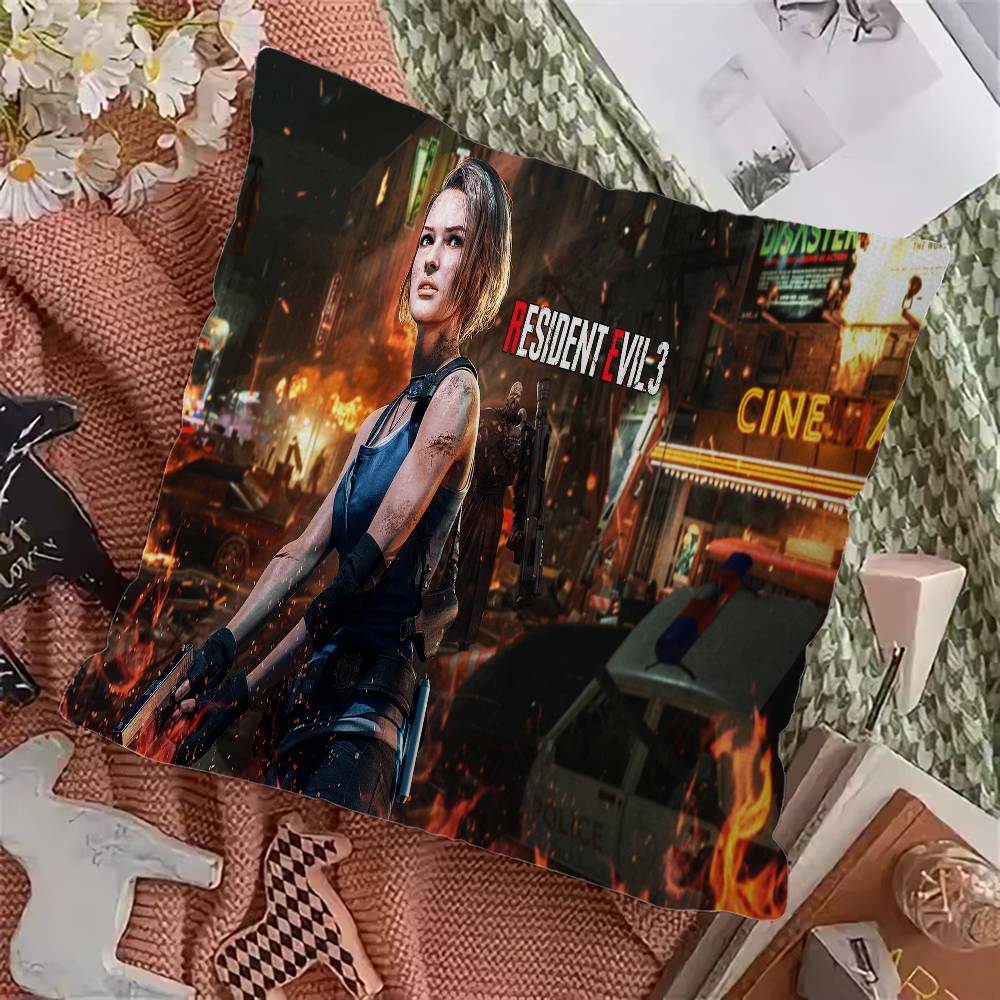 R-Resident E-Evil Games 45*45cm Cushion Cover Pillow Cover Decor Pillowcase Home Pillowcase for Couch Pillow