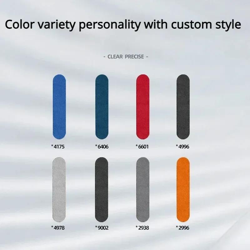 Seat Belt Buckle Decorative Stickers for Tesla Model 3 Highland Model Y Juniper 2025 Alcantara Suede Seat Belt Buckle Thin Patch