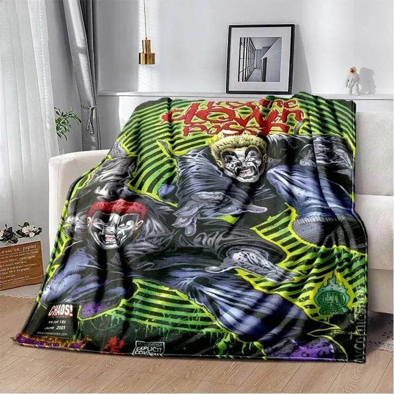 Insane Clown Posse Band Blanket ICP Juggalo Faygo HIP HOP Soft Flannel Kid's Warm Blanket Bedroom Sofa Bed Travel Picnic Blanket