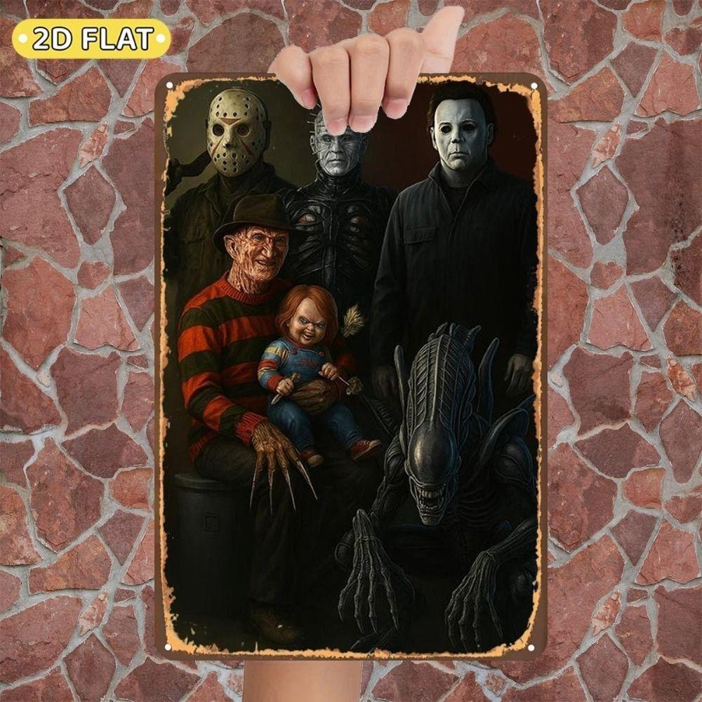 Metal Wall Sign Anime Horror Corpse Party Scene 20x30cm Decor