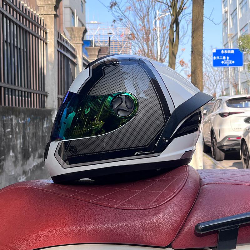 Motorcycle helmet full helmet men and women winter warm safety four seasons knight electric vehicle locomotive full