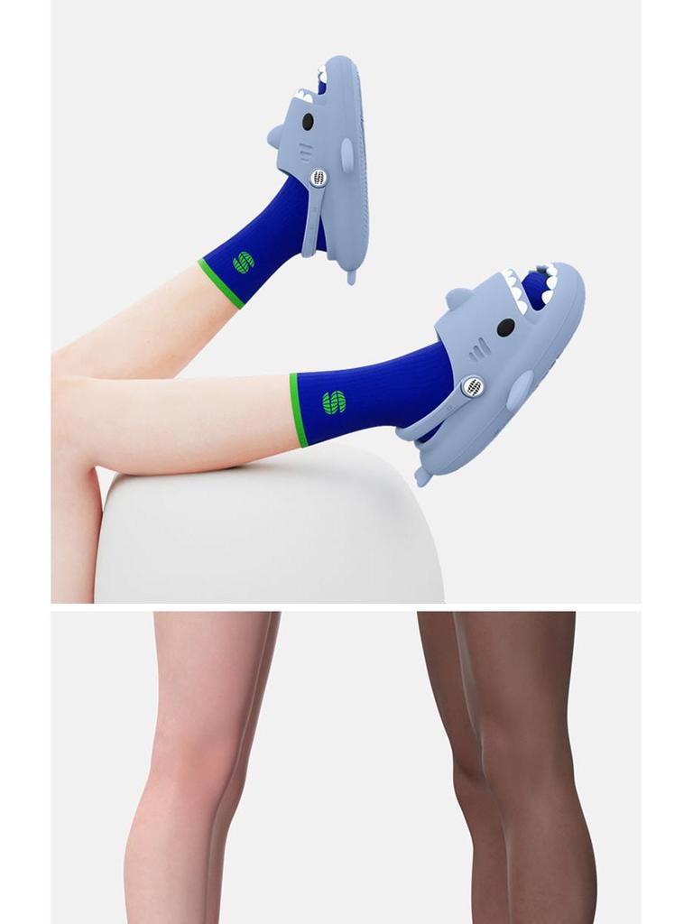 Shark Cartoon Anti-Collision Slippers for Women & Men - Summer Non-Slip Lazy Sandals with Thick EVA Soles