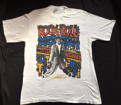 Vintage Little Richard Heavy Cotton Full Size White Men Women Shirt SE185 Unisex T-Shirt