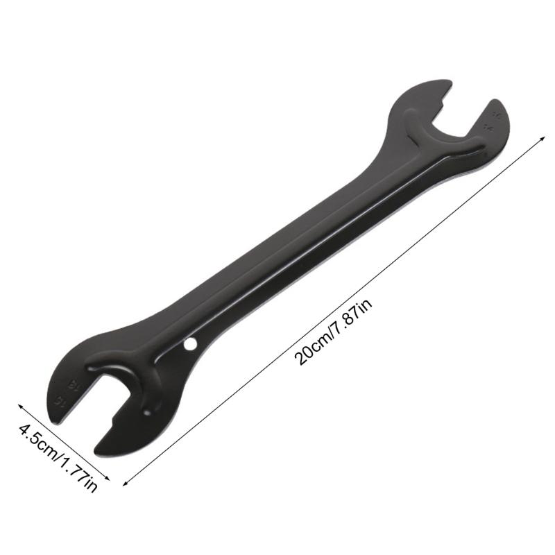 Bicycles Cones Spanner Hub Wrench Axles Hub Wrench Open End Pedal Spanner Repair Tool for Mountain Biking, Double Open