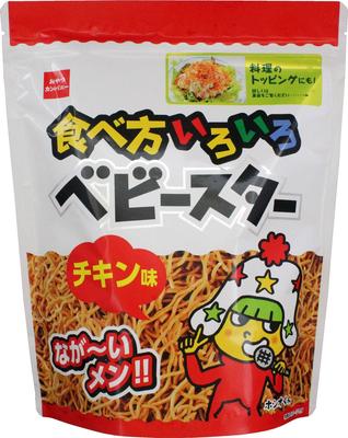 Různé způsoby konzumace Baby Star Kuřecí příchuť 144 g x 12 sáčků Oyatsu Company Svačiny Svačiny s příchutí ramen Předkrmy Dodává se s recepty pro různá použití v