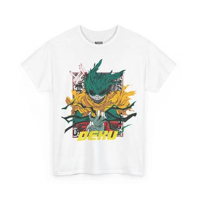 My Hero Academy Dark Deku Vigilante Aura Cotton T-shirt Men and Women Anime Style Fashion Comfortable Casual Short Sleeved Shirt