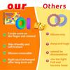 Fidget Toys Spinner Ring for Kids: 18pcs Textured Finger Spinner - Bulk Fidgets for Student Classroom - Quiet Sensory Toys for Autism Stress Relief