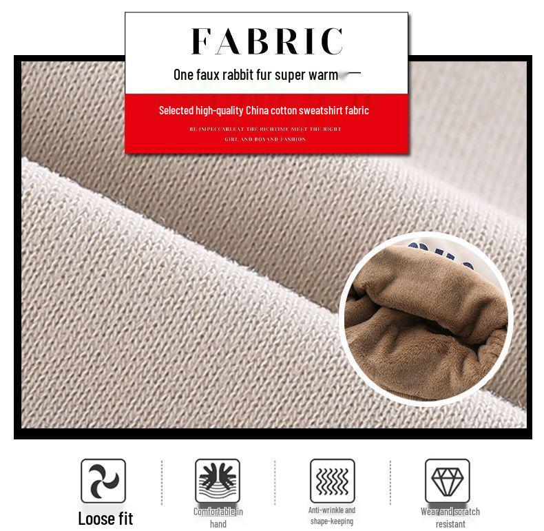 Sweat-shirt à col montant doublé polaire pour garçon - Style tendance automne/hiver 2025