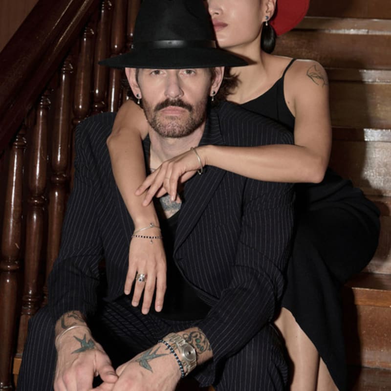 ODDCOLLET Tears earring (lapislazuli)