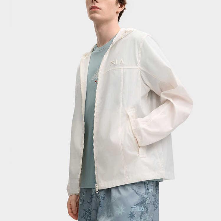 New FILA Jackets Coats Men's Heron White F11M518712F-WT
