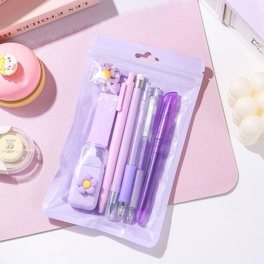 Macaron Color Gel Pen 8-in-1 Ballpoint Pen Multi-functional Mechanical Pencil  School Prize