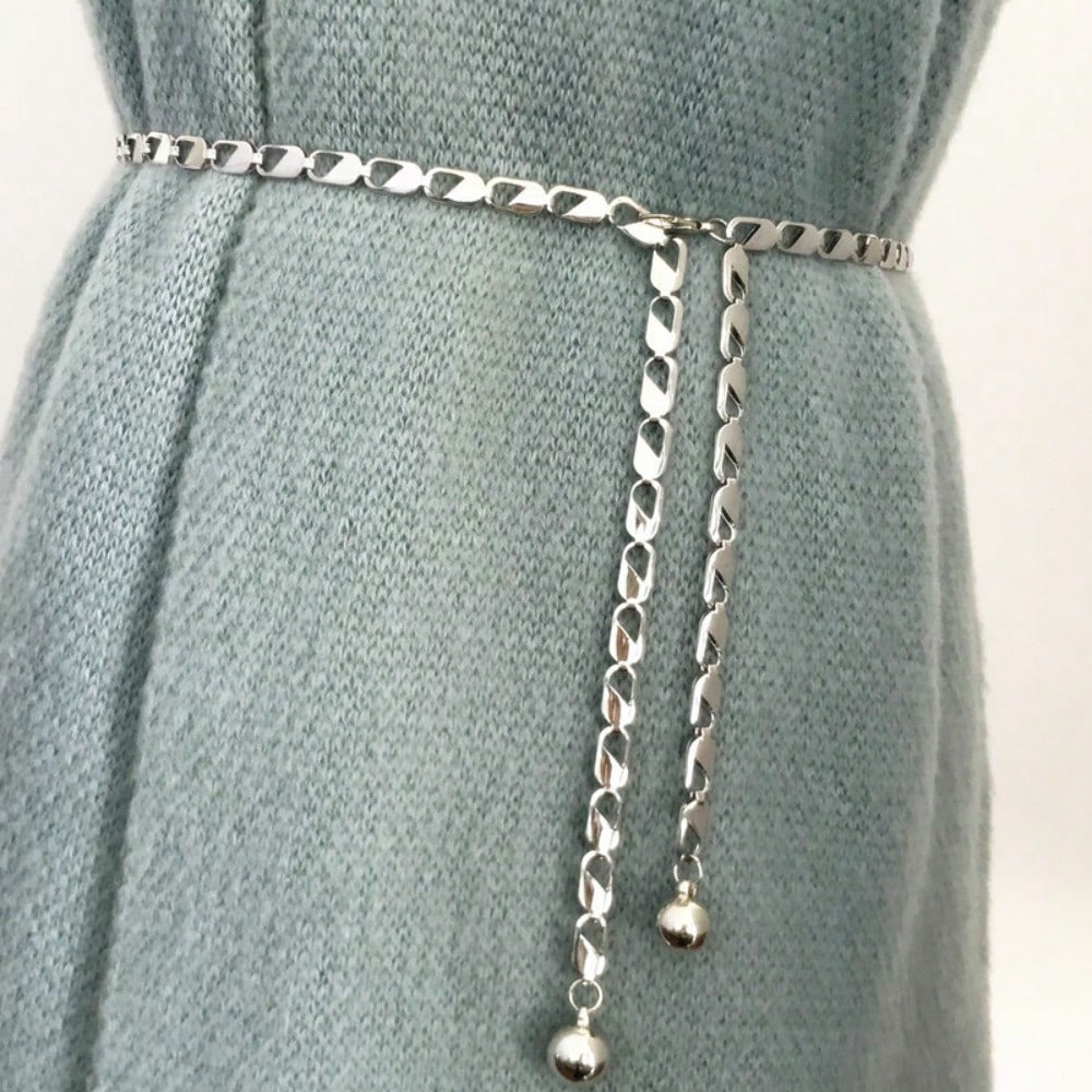 Europäische und Amerikanische Neue Geometrische Taillenkette Damen Dünner Gürtel Kleiderzubehör