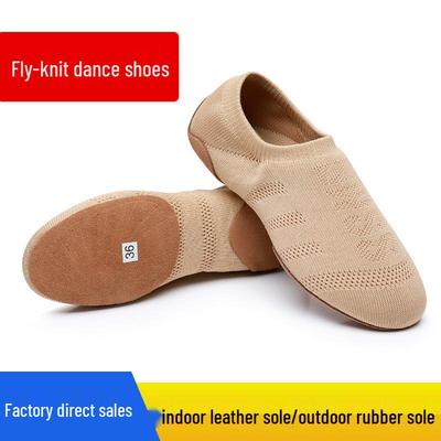 Scarpe da Ballo in Flyknit per Cheerleading, Aerobica, Jazz, Yoga e Balletto.