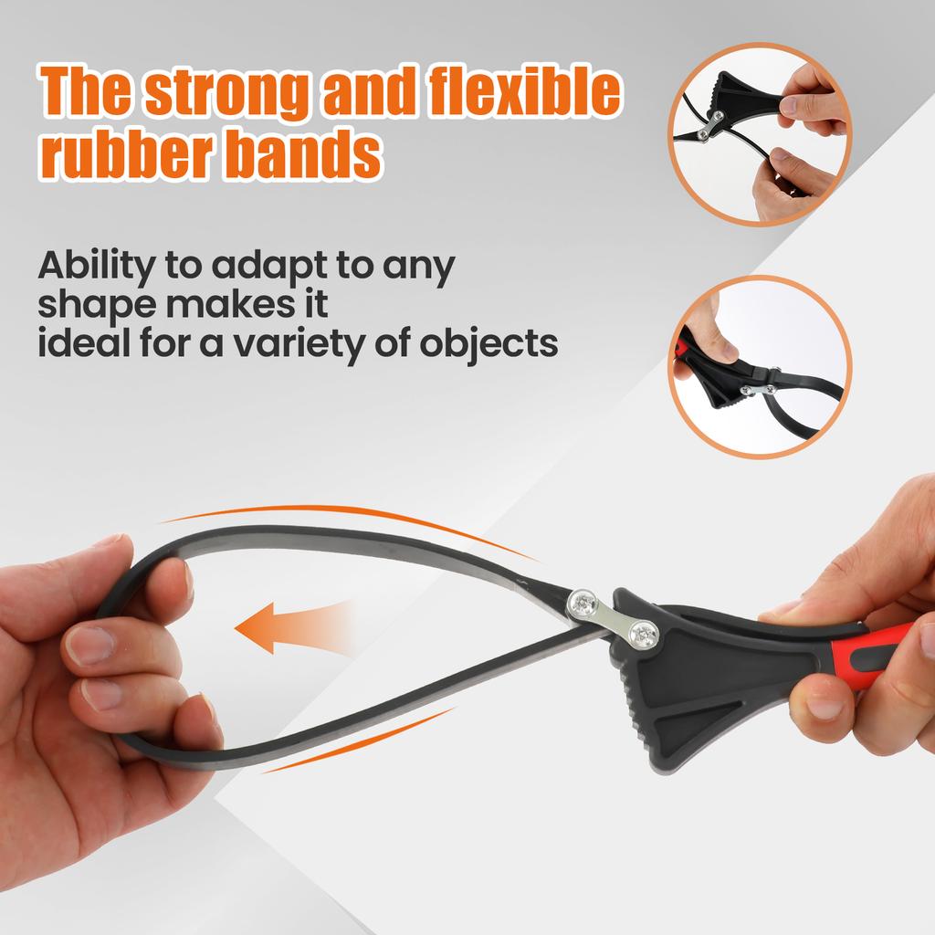 Rubber Strap Wrench Set Multifunctional Strap Wrench Set Adjustable Wrenches with Nonslip Handle for Plumbing Repair Shower Head