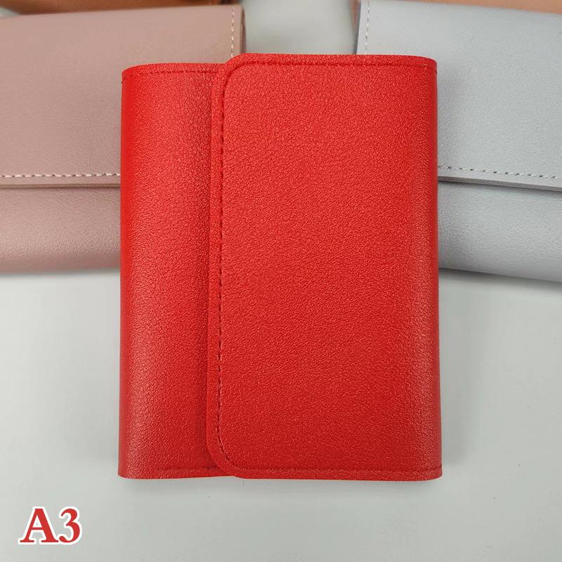 

Кошельки из искусственной кожи, складные, многофункциональные, держатели для кредитных карт, сумки-застежки красный