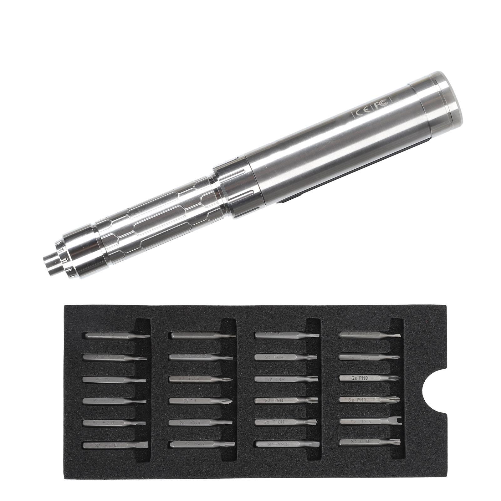 

Electric Screwdriver Kit Organic Light Emitting Diode Screen Rechargeable Cordless Mini Power Screwdriver with 24 Bits