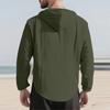 Men's Summer New Loose Print Long Sleeve Shirt Cardigan Beach Shirt