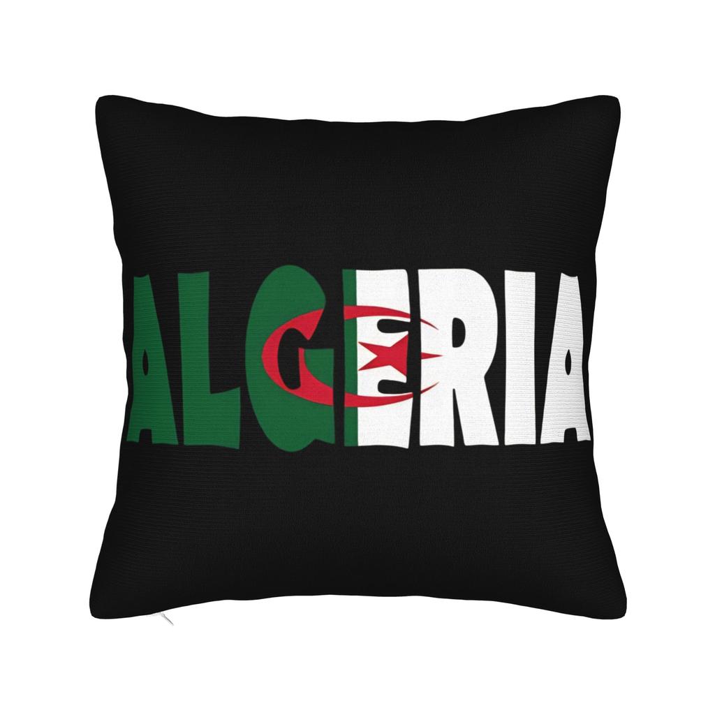 DZ Algeria Algerian Flag Pillow Cover Merchandise Soft Cushion Cover Decorative  Pillow Case Cover Home Multi Size